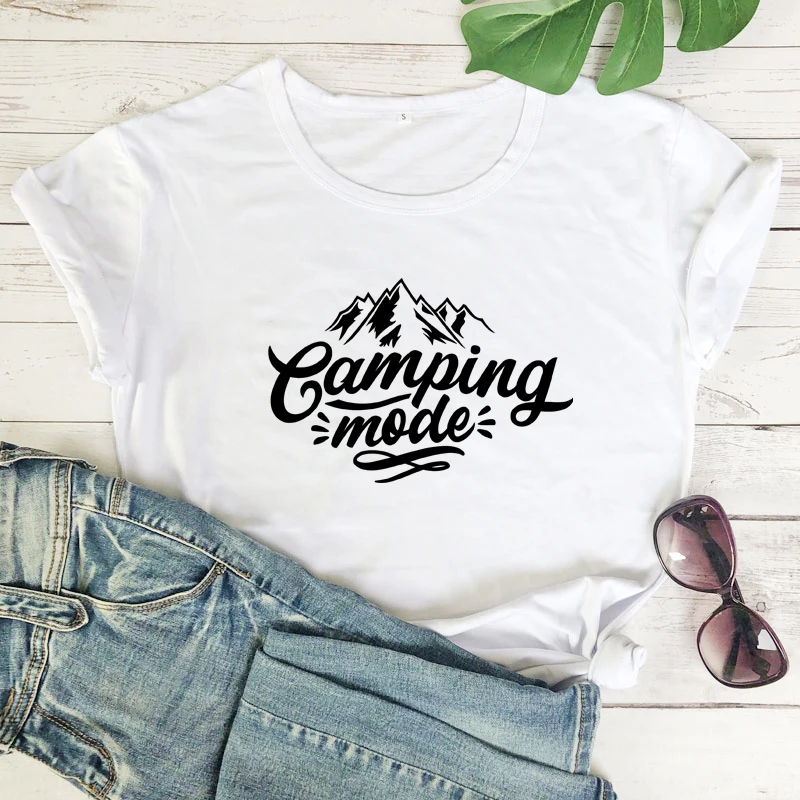 Camping Mode T-shirt Casual Unisex Short Sleeve Hiking Tshirt Fashion Women Graphic Outdoorsy Adventure Tops Tees
Camping Mode T-shirt Casual Unisex Short Sleeve Hiking Tshirt Fashion Women Graphic Outdoorsy Adventure Tops Tees