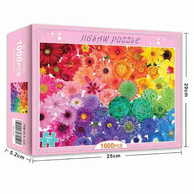 75x50cm Puzzle Jigsaw 1000 Pieces DIY Flowers Puzzle Paper for Children Adults Educational Toys Jigsaw Home Decor Gift
75x50cm Puzzle Jigsaw 1000 Pieces DIY Flowers Puzzle Paper for Children Adults Educational Toys Jigsaw Home Decor Gift