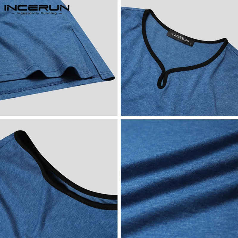 INCERUN Summer Men Robes Sleeveless V Neck Solid Color Loose Homewear Comfortable Bathrobe 2021 Sleepwear Mens Nightgown S-5XL 7
INCERUN Summer Men Robes Sleeveless V Neck Solid Color Loose Homewear Comfortable Bathrobe 2021 Sleepwear Mens Nightgown S-5XL 7
