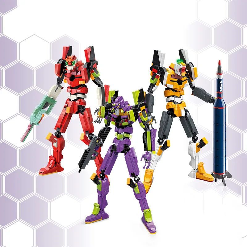 Evangelion Eva-01 Mecha Plastic Bricks Toy's Assembled Model Creative Diy Educational Toys Gift for Children In Stock
Evangelion Eva-01 Mecha Plastic Bricks Toy's Assembled Model Creative Diy Educational Toys Gift for Children In Stock