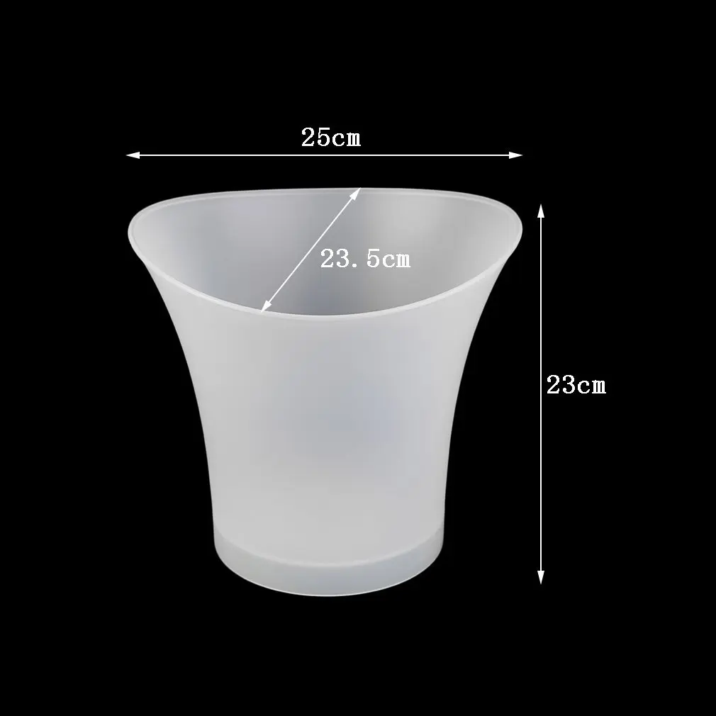 5L Waterproof Plastic LED Ice Bucket Color Changing Bars Nightclubs LED Light Up Champagne Beer Bucket Bars Night Party
5L Waterproof Plastic LED Ice Bucket Color Changing Bars Nightclubs LED Light Up Champagne Beer Bucket Bars Night Party