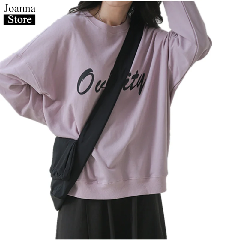 Spring New Harajuku Letter Print Short Hoodies Women O-Neck Bat Sleeve Loose Pullover Black Plus Size Casual Wild Clothes Female
Spring New Harajuku Letter Print Short Hoodies Women O-Neck Bat Sleeve Loose Pullover Black Plus Size Casual Wild Clothes Female