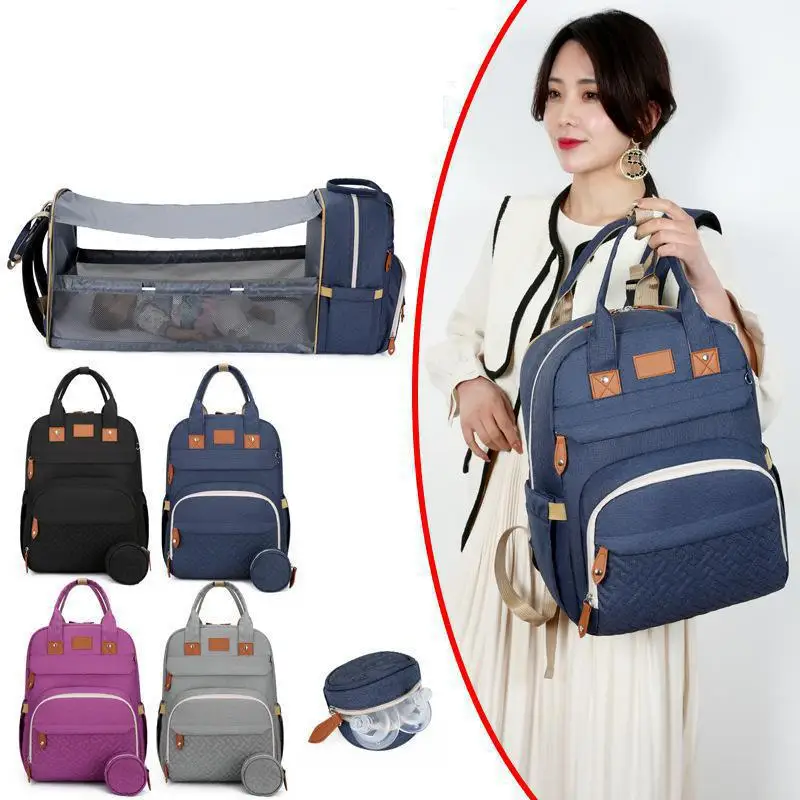 New Diaper Baby Bags With Bed Mummy Bag Waterproof Maternity Nappy Moms Backpack Large Capacity Travel Baby Nursing Changing Bag
New Diaper Baby Bags With Bed Mummy Bag Waterproof Maternity Nappy Moms Backpack Large Capacity Travel Baby Nursing Changing Bag