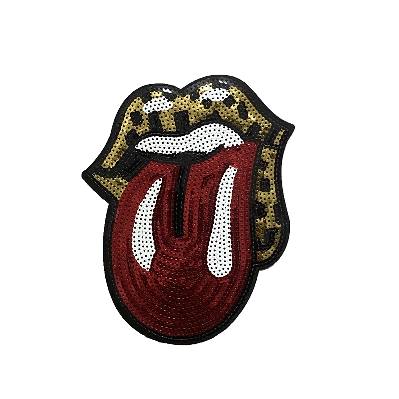 Red Black Tongue Sequined 3D Accessories Badge Patch Iron On Sewing Sticker Decoration Applique Parches Termoadhesivos Para Ropa
Red Black Tongue Sequined 3D Accessories Badge Patch Iron On Sewing Sticker Decoration Applique Parches Termoadhesivos Para Ropa
