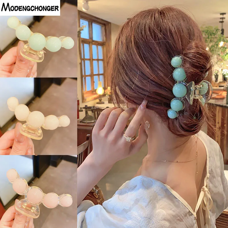 2021 New Hyperbole Candy Colors Pearls Acrylic Hair Claw Clips Big Size Makeup Hair Styling Barrettes for Women Hair Accessories
2021 New Hyperbole Candy Colors Pearls Acrylic Hair Claw Clips Big Size Makeup Hair Styling Barrettes for Women Hair Accessories