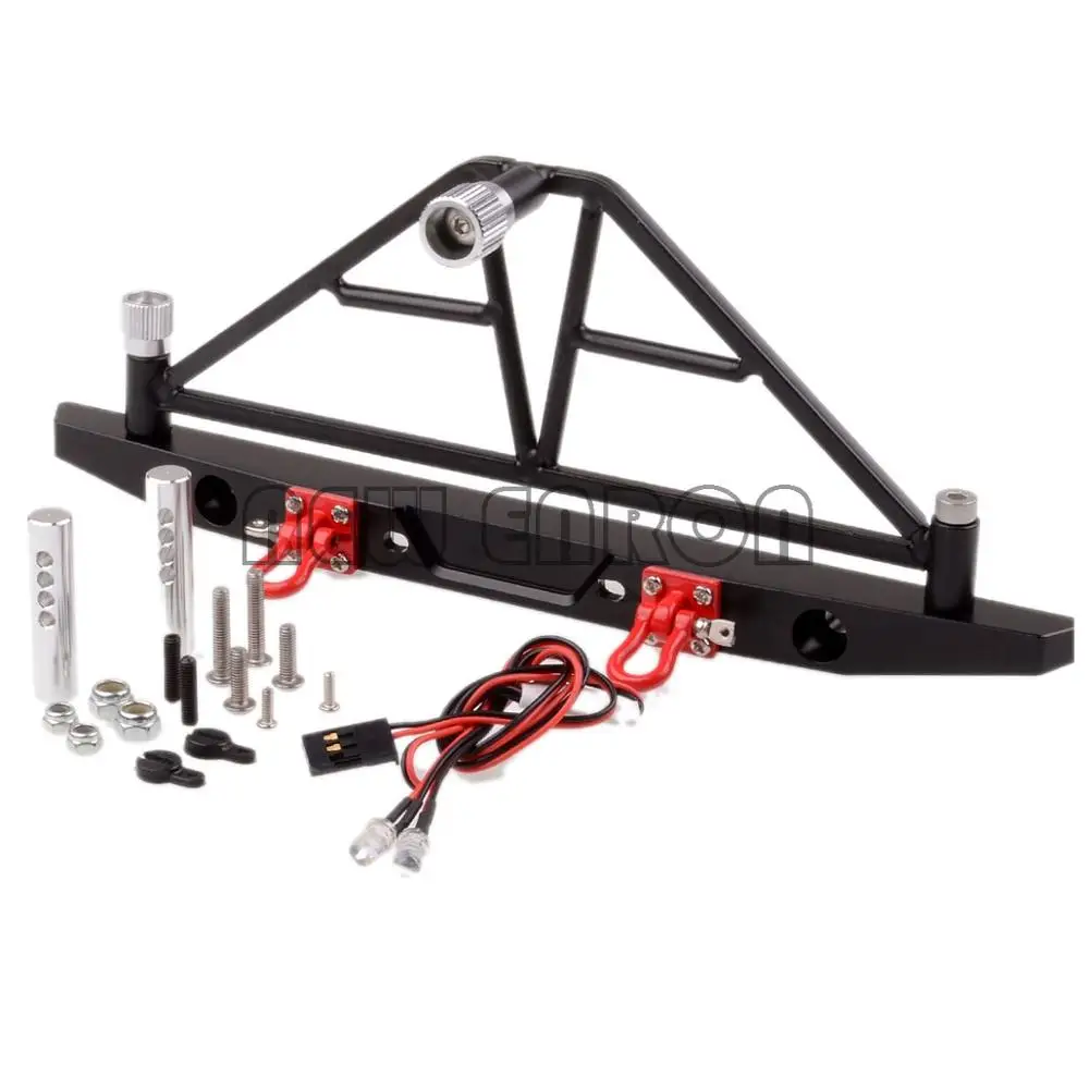NEW ENRON 1:10 CNC Metal Front / Rear Bumper Spare Tire Carrier With LED for RC Crawler Car 1/10 Axial SCX10 90046 TRX4
NEW ENRON 1:10 CNC Metal Front / Rear Bumper Spare Tire Carrier With LED for RC Crawler Car 1/10 Axial SCX10 90046 TRX4