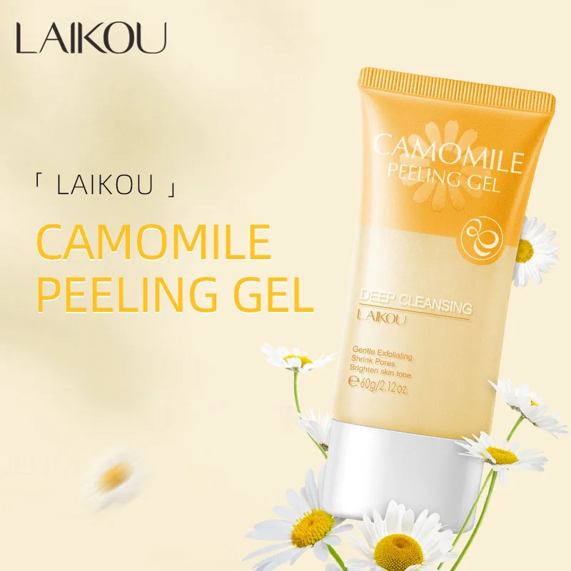 LAIKOU Camomile Peeling Gel Exfoliating Remove Dead Skin Aged Keratin Acne Treatment Oil Control Shrink Pores Face Cleaning Care
LAIKOU Camomile Peeling Gel Exfoliating Remove Dead Skin Aged Keratin Acne Treatment Oil Control Shrink Pores Face Cleaning Care