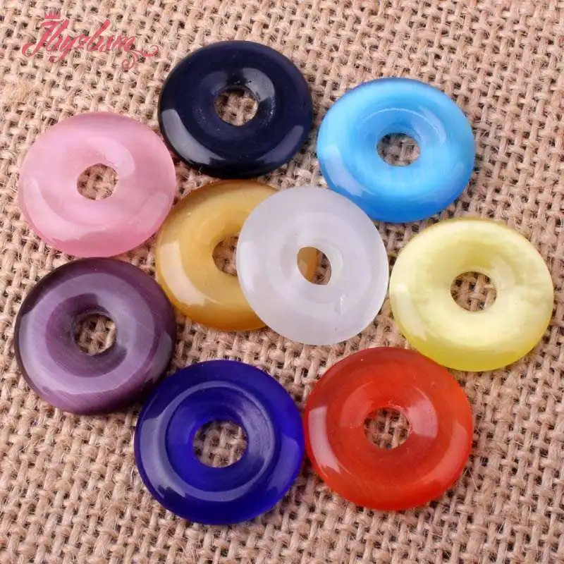 20mm Smooth Round Ring Donut Cat Eyes Gem Stone Pendant Beads 1 Pcs For DIY Necklace Jewelry Making,Free Shipping 
20mm Smooth Round Ring Donut Cat Eyes Gem Stone Pendant Beads 1 Pcs For DIY Necklace Jewelry Making,Free Shipping