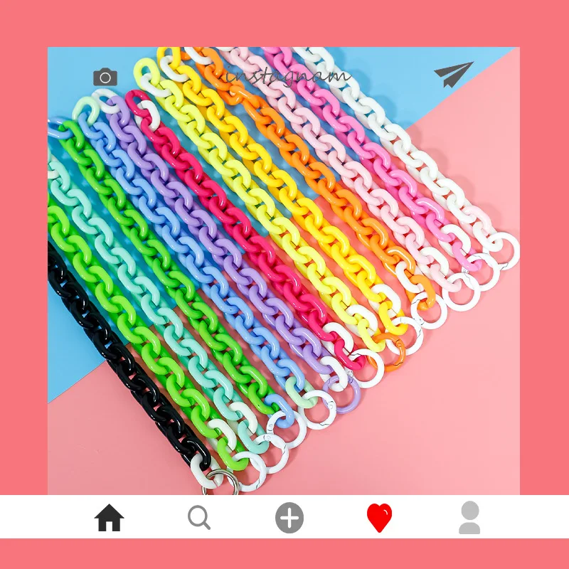 Small fresh bracelet pendant mobile phone chain case DIY color versatile acrylic beads chain jewelry
Small fresh bracelet pendant mobile phone chain case DIY color versatile acrylic beads chain jewelry