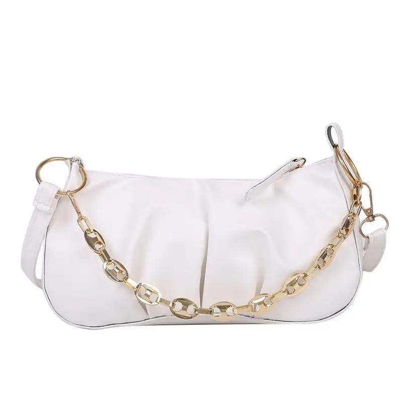 Crossbody Bag Shoulder Bag Women Folds Dumplings Bags Ladies Underarm Handbags Purse All-match Fashion PU Leather Zipper Chain
Crossbody Bag Shoulder Bag Women Folds Dumplings Bags Ladies Underarm Handbags Purse All-match Fashion PU Leather Zipper Chain