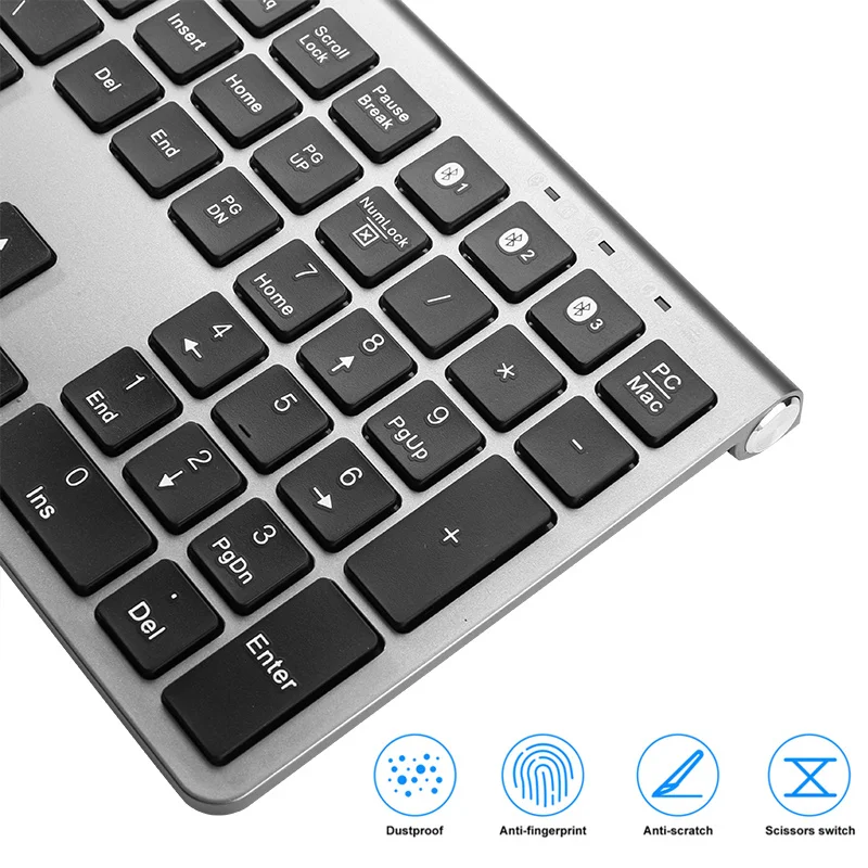 SeenDa Wireless Bluetooth Keyboard for iPad Tablet Laptop 108 Keys 3Device Sync Rechargeable | Компьютеры и офис
