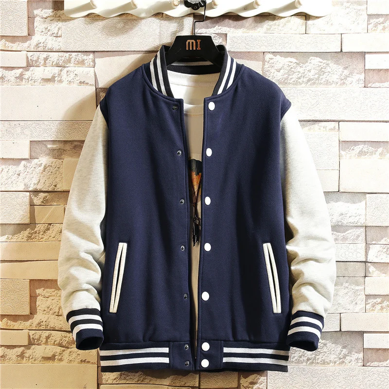 loose 2021 autumn new men's color matching sweater baseball suit youth fashion casual sports coat
loose 2021 autumn new men's color matching sweater baseball suit youth fashion casual sports coat