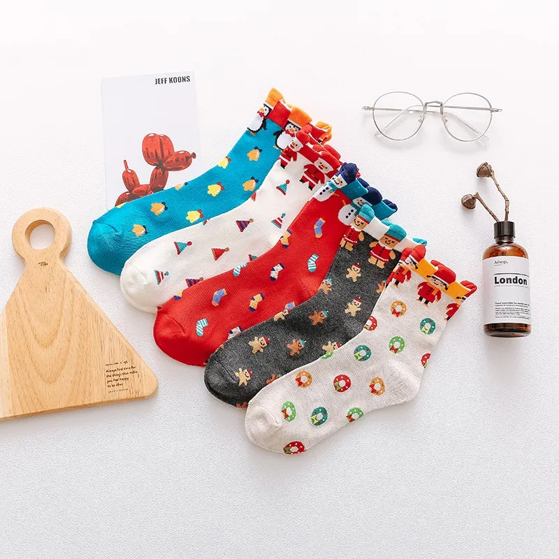 Colorful 3D Cartoon Girls Christmas Socks Funny Santa Claus Crew Socks for Xmas Party Holiday Women Cotton Happy Christmas socks
Colorful 3D Cartoon Girls Christmas Socks Funny Santa Claus Crew Socks for Xmas Party Holiday Women Cotton Happy Christmas socks