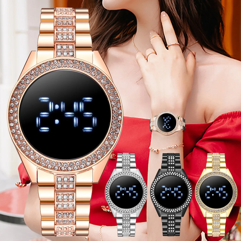 Luxury Men's watches Branded Women's Watches Touch screen LED Luminous Clock Women stainless steel Sport watch Relogio masculino
Luxury Men's watches Branded Women's Watches Touch screen LED Luminous Clock Women stainless steel Sport watch Relogio masculino