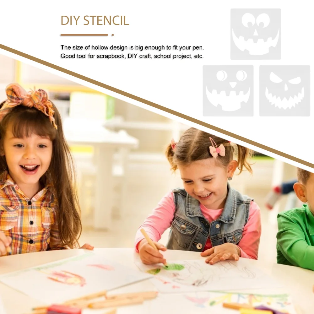 25Pcs Painting Templates Creative Delicate Spraying Stencils (White)