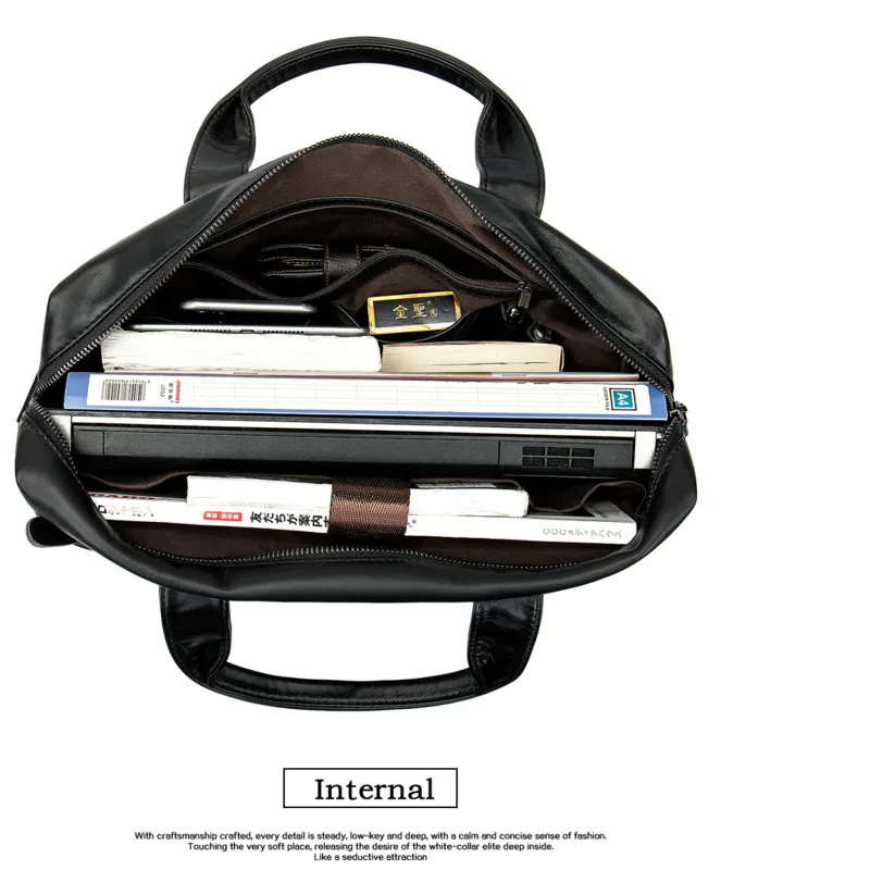 High Quality Men Leather Briefcases Bags Men's Genuine Leather Shoulder Bags Laptop Bag Business Man Briefcase Tote Handbag 2020
High Quality Men Leather Briefcases Bags Men's Genuine Leather Shoulder Bags Laptop Bag Business Man Briefcase Tote Handbag 2020