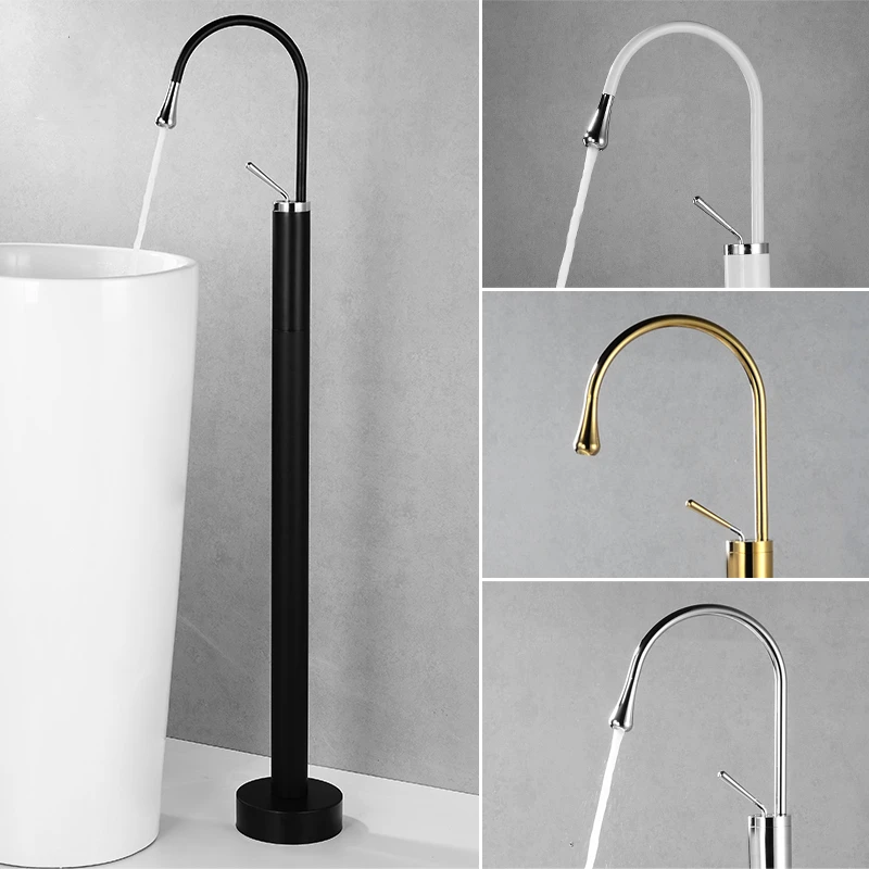 Water Drop Bathtub Hot and Cold Water Faucet Floor-standing Wash Basin Cylinder Side Independent Water Tap Black Shower Faucet
Water Drop Bathtub Hot and Cold Water Faucet Floor-standing Wash Basin Cylinder Side Independent Water Tap Black Shower Faucet