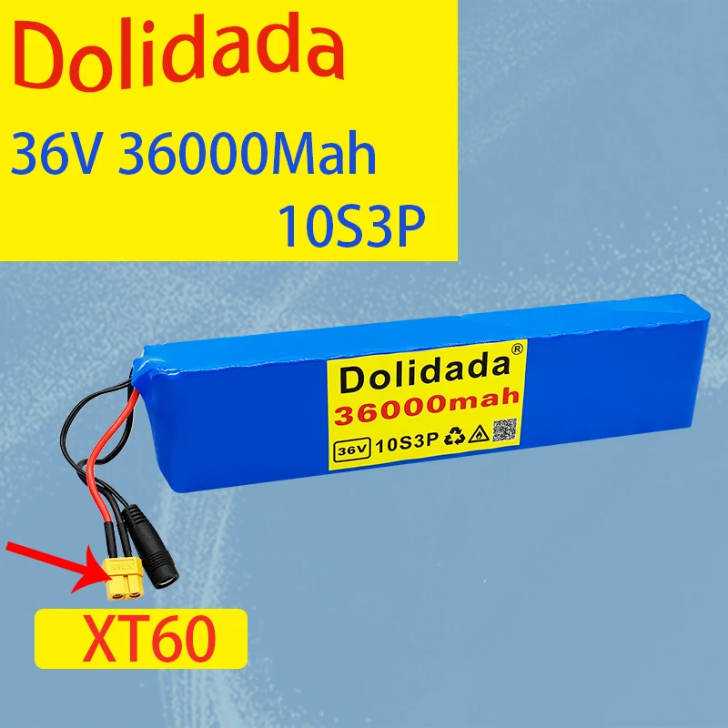 New 36V 36000mah 10s3p battery 600W 18650 battery pack, suitable for Xiaomi M365 Pro electric bicycle with built-in 20A BMS
New 36V 36000mah 10s3p battery 600W 18650 battery pack, suitable for Xiaomi M365 Pro electric bicycle with built-in 20A BMS