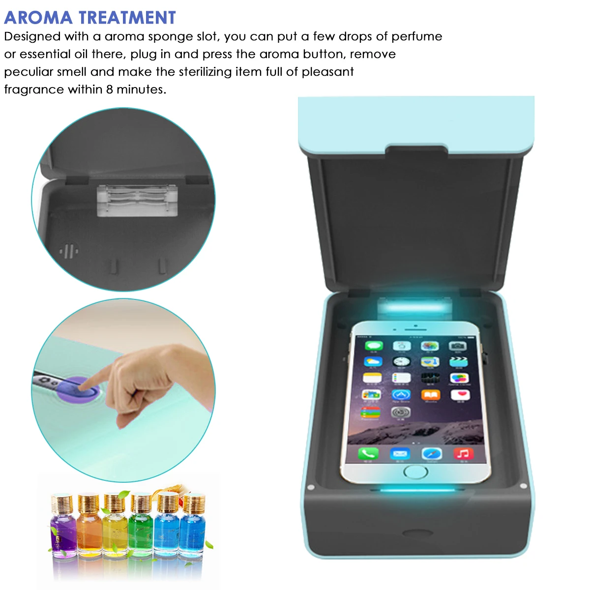 Multi-function Ultraviolet Cellphone Sterilizer Box Portable Dual UV Light Disinfection Storage Boxes For Home Travel Use
Multi-function Ultraviolet Cellphone Sterilizer Box Portable Dual UV Light Disinfection Storage Boxes For Home Travel Use