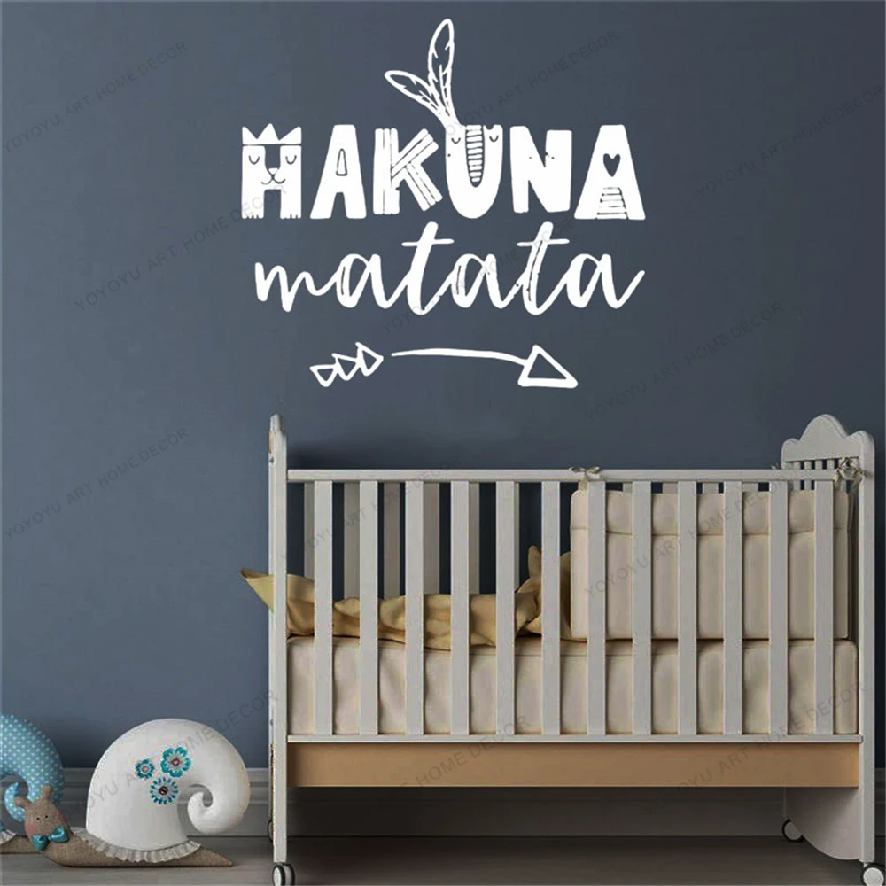 Hakuna Matata Vinyl Wall Stickers Don't Worry Quote Decal Art Mural Home Decor Living Room Removable Wallpoof CX1753
Hakuna Matata Vinyl Wall Stickers Don't Worry Quote Decal Art Mural Home Decor Living Room Removable Wallpoof CX1753
