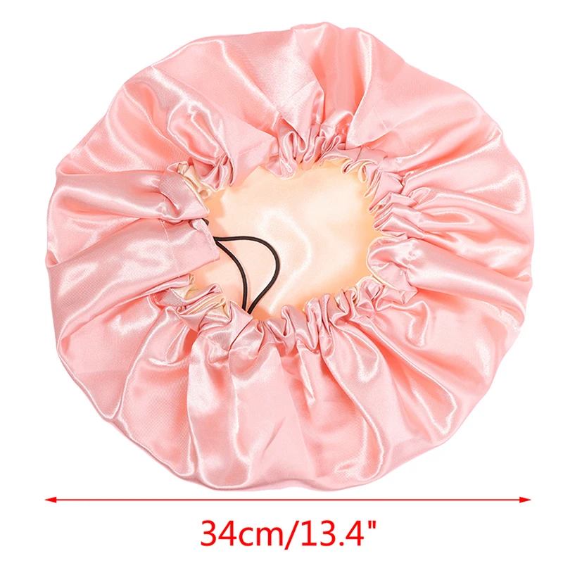 air Wrap Accessories Women Solid Adjustable Satin Bonnet Fashion Stain Silky Big Bonnet For Lady Sleep Cap Headwrap Hat H
air Wrap Accessories Women Solid Adjustable Satin Bonnet Fashion Stain Silky Big Bonnet For Lady Sleep Cap Headwrap Hat H
