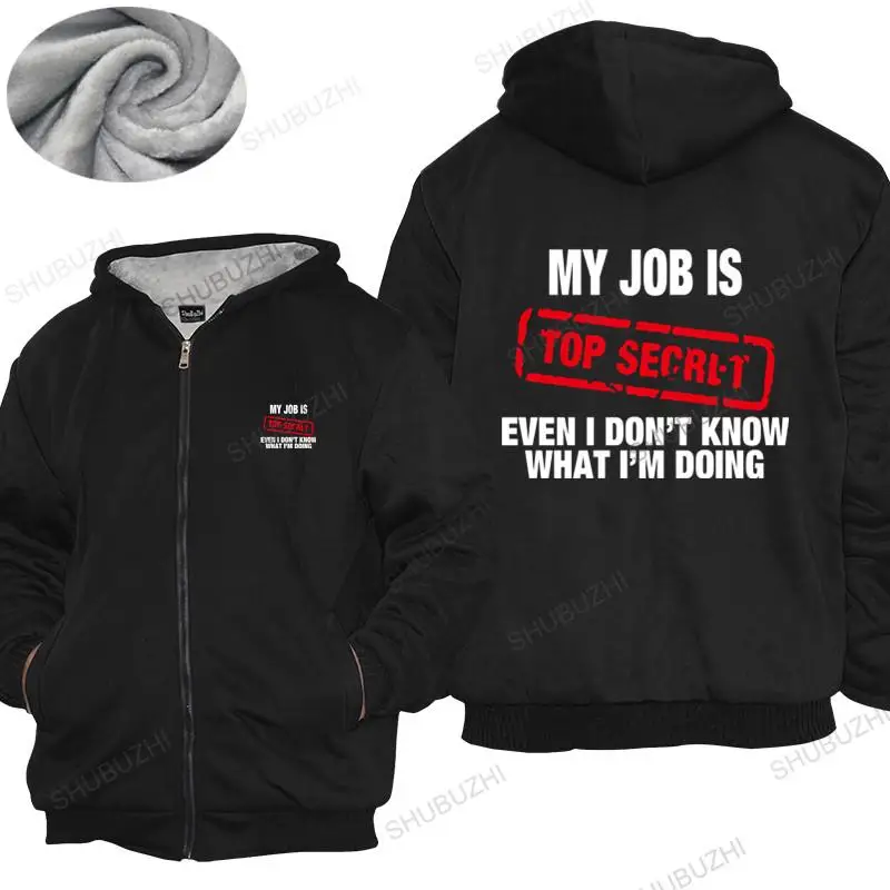 Mens winter cotton warm coat loose tops Funny MY JOB IS TOP SECRET hoodies men winter cotton male cotton hoodie bigger size
Mens winter cotton warm coat loose tops Funny MY JOB IS TOP SECRET hoodies men winter cotton male cotton hoodie bigger size