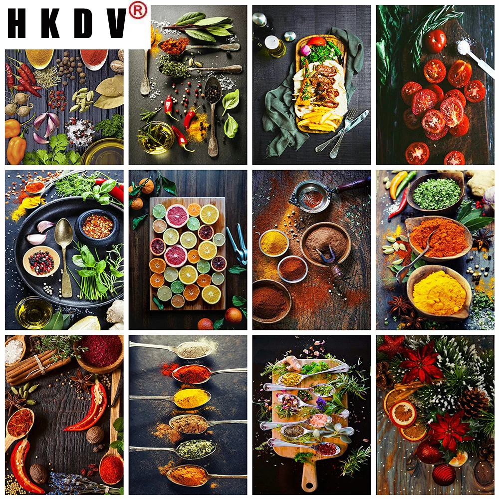 HKDV 5D Diamond Painting Kitchen Cross Stitch Full Square Diamond Embroidery Seasoning Rhinestone Pictures Home Decoration 
HKDV 5D Diamond Painting Kitchen Cross Stitch Full Square Diamond Embroidery Seasoning Rhinestone Pictures Home Decoration