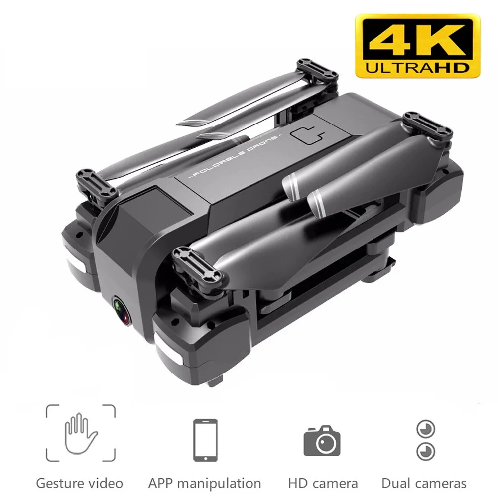 Новейший KF607 Квадрокоптер с Wi Fi FPV 1080P 4K HD Двойная камера оптический поток селфи