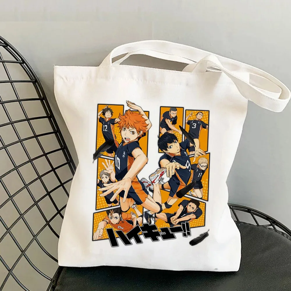 Haikyuu Shopping Bag Canvas Tote Reusable Handbag Shopper Shopper Bag Bolsas Reutilizables Ecobag Fabric Sacola Sac Tissu
Haikyuu Shopping Bag Canvas Tote Reusable Handbag Shopper Shopper Bag Bolsas Reutilizables Ecobag Fabric Sacola Sac Tissu