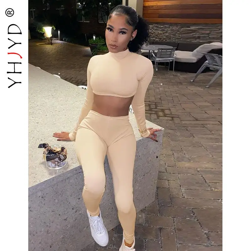 YHJYD Sexy Sporty Tracksuit Long Sleeve Two Piece Set Women Crop Top Pants Bodycon Fall Winter Outfits Wholesale
YHJYD Sexy Sporty Tracksuit Long Sleeve Two Piece Set Women Crop Top Pants Bodycon Fall Winter Outfits Wholesale