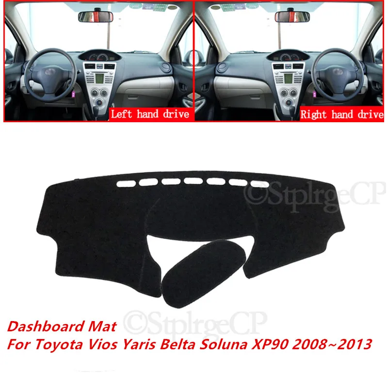 

For Toyota Vios Yaris Belta Soluna XP90 2008~2013 Car Dashboard Cover Mat Sun Shade Pad Instrument Panel Carpets Accessories