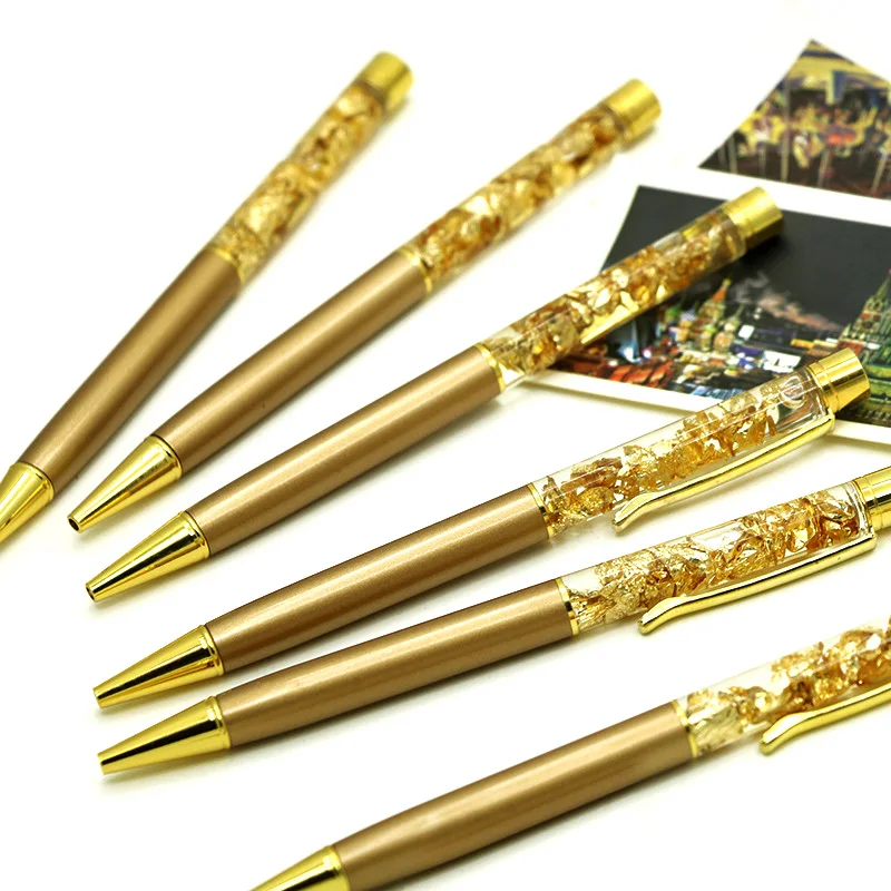 Luxury Flow Oil Crystal Foil Metal Ballpoint Pen Quicksand Pens for Writing School Office Stationary
Luxury Flow Oil Crystal Foil Metal Ballpoint Pen Quicksand Pens for Writing School Office Stationary