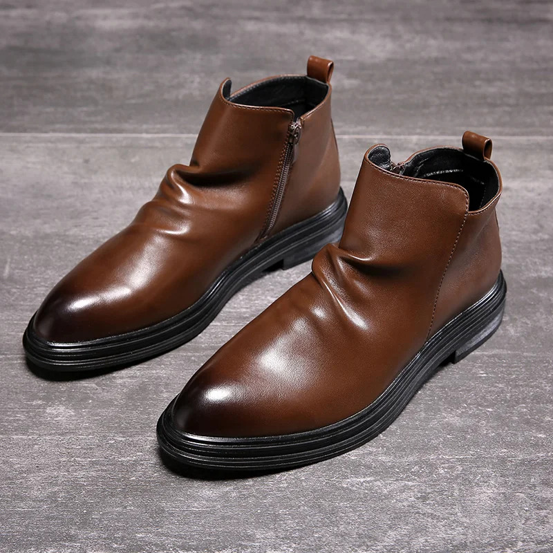 Yomior Spring Autumn Vintage Men Leather Shoes Casual Italian Ankle Boots Dress Business Work Men Boots Black Brown Breathable
Yomior Spring Autumn Vintage Men Leather Shoes Casual Italian Ankle Boots Dress Business Work Men Boots Black Brown Breathable