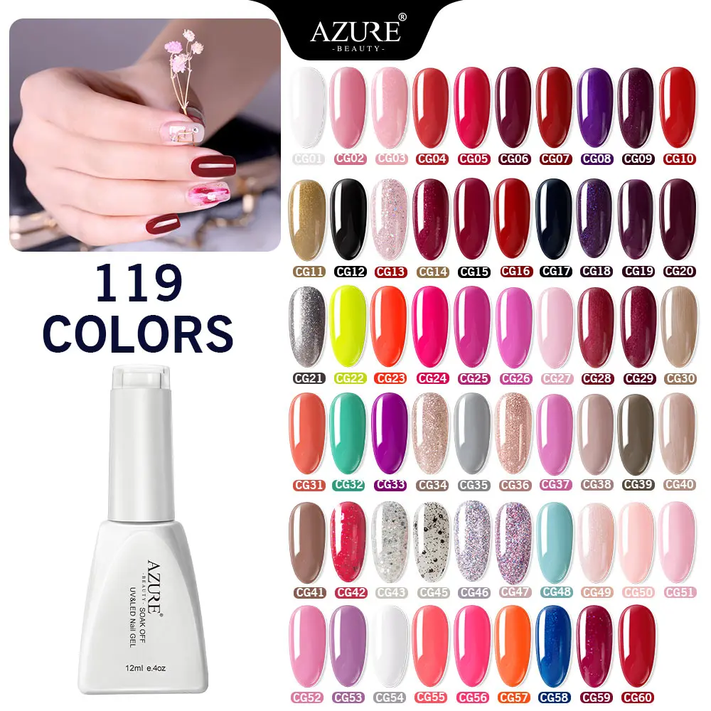 Azure beauty УФ-гель для ногтей Красного цвета светодиодный лак Ногтей Стойкий праймер