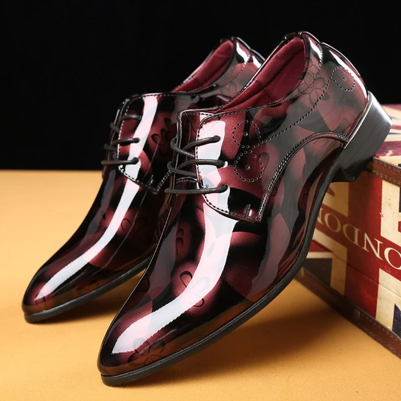 Patent Leather Oxford Shoes for Men Dress Shoes Men Formal Shoes Pointed Toe Business Wedding Shoes Zapatos Para Hombre
Patent Leather Oxford Shoes for Men Dress Shoes Men Formal Shoes Pointed Toe Business Wedding Shoes Zapatos Para Hombre