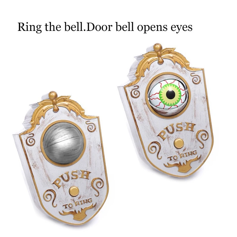 Halloween New Decorate Oneeyed Doorbell Decoration Ghost's Day Glowing Hanging Piece Whole Door Hanging Plastic Doorbell Eyeball 
Halloween New Decorate Oneeyed Doorbell Decoration Ghost's Day Glowing Hanging Piece Whole Door Hanging Plastic Doorbell Eyeball