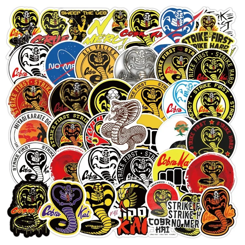 10/50PCS TV Show Cobra Kai Stickers DIY Motorcycle Luggage Phone Guitar Skateboard Cool Graffiti Sticker Decal for Kid Toys Gift
10/50PCS TV Show Cobra Kai Stickers DIY Motorcycle Luggage Phone Guitar Skateboard Cool Graffiti Sticker Decal for Kid Toys Gift