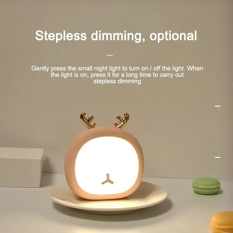 LED Light USB Charging Table Lamp Three Color Bedside Light Bedroom Night Light Desk Lamp Deer Shape Book Light Holiday Gift 
LED Light USB Charging Table Lamp Three Color Bedside Light Bedroom Night Light Desk Lamp Deer Shape Book Light Holiday Gift