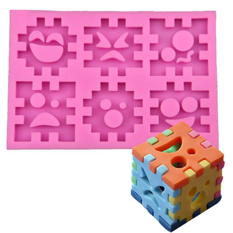 3D Jigsaw Puzzle Blocks Silicone Mold Cube Fondant Chocolate Candy Gum Paste Polymer Clay Resin Mold Craft Tools
3D Jigsaw Puzzle Blocks Silicone Mold Cube Fondant Chocolate Candy Gum Paste Polymer Clay Resin Mold Craft Tools