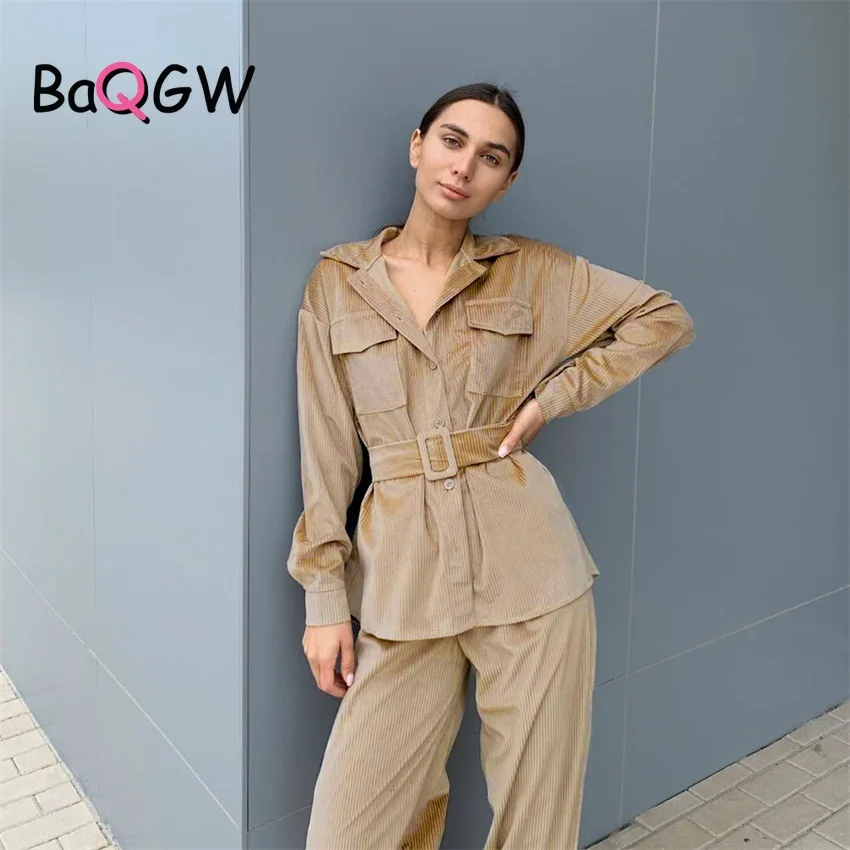 BaQGW Corduroy Tracksuit Fashion Casual 2 Piece Set Long Sleeve Tops Women Sweatpants Jogger Thick Suit Sport Outfits Sweatsuit
BaQGW Corduroy Tracksuit Fashion Casual 2 Piece Set Long Sleeve Tops Women Sweatpants Jogger Thick Suit Sport Outfits Sweatsuit
