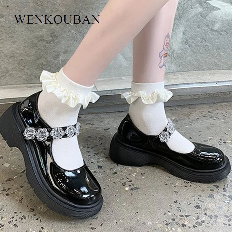 Autumn Platform Lolita Shoes Women Japanese Style Heel Ladies Casual Shoes for Women High Heels Ladies Black Zapatillas Mujer
Autumn Platform Lolita Shoes Women Japanese Style Heel Ladies Casual Shoes for Women High Heels Ladies Black Zapatillas Mujer