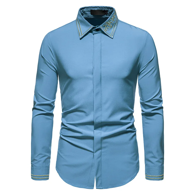 PARKLEES 2021 Autumn Embroidery Stylish Formal Shirts for Men Bridegroom Wedding Slim Dress Shirt Tuxedo Vintage Clothes 6+Color
PARKLEES 2021 Autumn Embroidery Stylish Formal Shirts for Men Bridegroom Wedding Slim Dress Shirt Tuxedo Vintage Clothes 6+Color