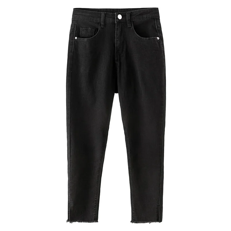 Make quality elastic restoring ancient ways in nine points of tall waist trousers split feet pants jeans are female
Make quality elastic restoring ancient ways in nine points of tall waist trousers split feet pants jeans are female