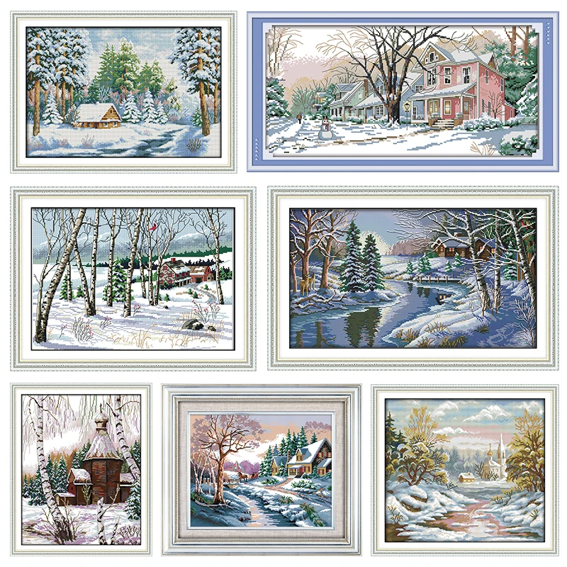Joy Sunday Cross Stitch Embroidery Kit Print Patterns The Early Frost 11CT 14CT Needlework Decoration CountedFabric Thread Set
Joy Sunday Cross Stitch Embroidery Kit Print Patterns The Early Frost 11CT 14CT Needlework Decoration CountedFabric Thread Set