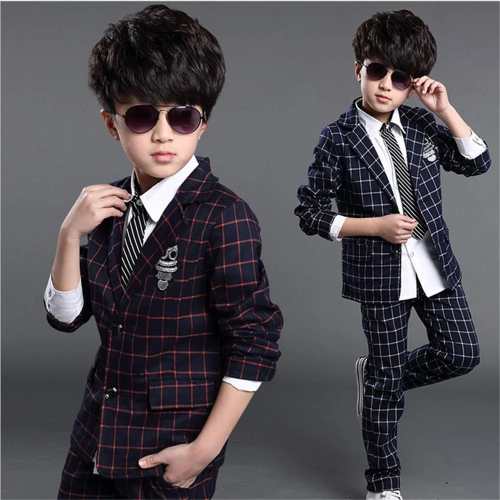 2PCS Boy Suit Boy Sets Baby Clothes for Boy Suit Sets Suit Pant Sets Teen School Suit for Boy Plaid Jacket Trousers Sets Teenage
2PCS Boy Suit Boy Sets Baby Clothes for Boy Suit Sets Suit Pant Sets Teen School Suit for Boy Plaid Jacket Trousers Sets Teenage