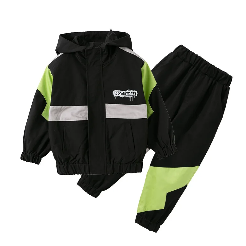 Casual Spring Autumn Boys Clothing SuitsCoat + Pants 2pcs/Set Kids Teenager Outwear Sport School Outfits Tracksuit High Quality 
Casual Spring Autumn Boys Clothing SuitsCoat + Pants 2pcs/Set Kids Teenager Outwear Sport School Outfits Tracksuit High Quality