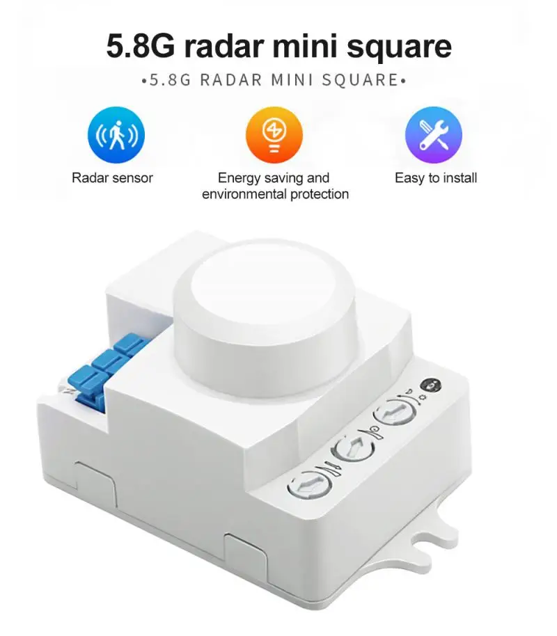 Mini microwave light control sensor switch dimming sensitivity adjustment delay motion detection light controller Smart Home
Mini microwave light control sensor switch dimming sensitivity adjustment delay motion detection light controller Smart Home