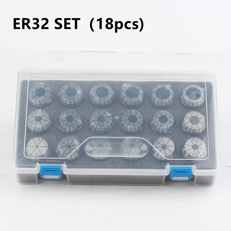 1Set ER Collet Chuck ER11 ER16 ER20 ER25 ER32 ER40 CNC Milling Tool Holder Engraving Machine Lathe Mill Spring Chuck CNC
1Set ER Collet Chuck ER11 ER16 ER20 ER25 ER32 ER40 CNC Milling Tool Holder Engraving Machine Lathe Mill Spring Chuck CNC