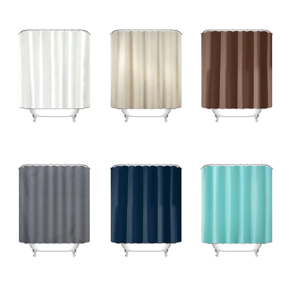 Dacron Waterproof Shower Curtain Wholesale Pure Color Shower Curtains Partition Anti Peeping Curtain Breathable Bathroom Set
Dacron Waterproof Shower Curtain Wholesale Pure Color Shower Curtains Partition Anti Peeping Curtain Breathable Bathroom Set