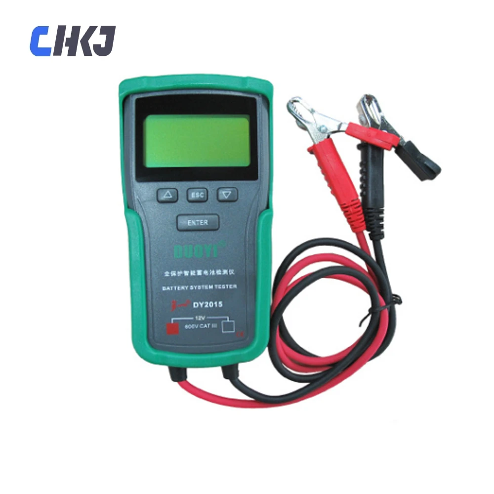 CHKJ DY2015 12V Car Battery System Tester Capacity Maximum Electronic load Battery Cranking Charge Test Digital Diagnostic Tools
CHKJ DY2015 12V Car Battery System Tester Capacity Maximum Electronic load Battery Cranking Charge Test Digital Diagnostic Tools